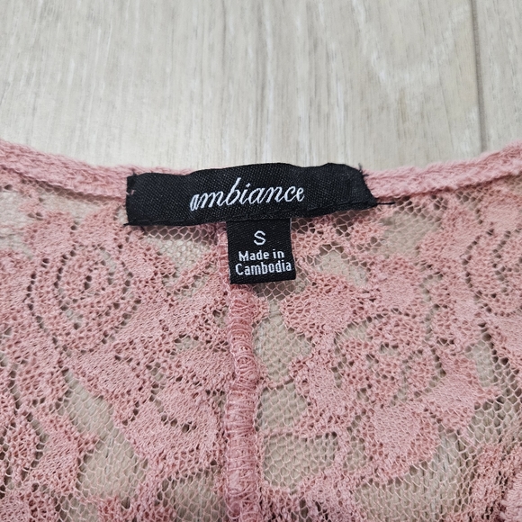 NWOT Ambiance Bodysuit, Size S, Dusty Pink - Picture 5 of 11